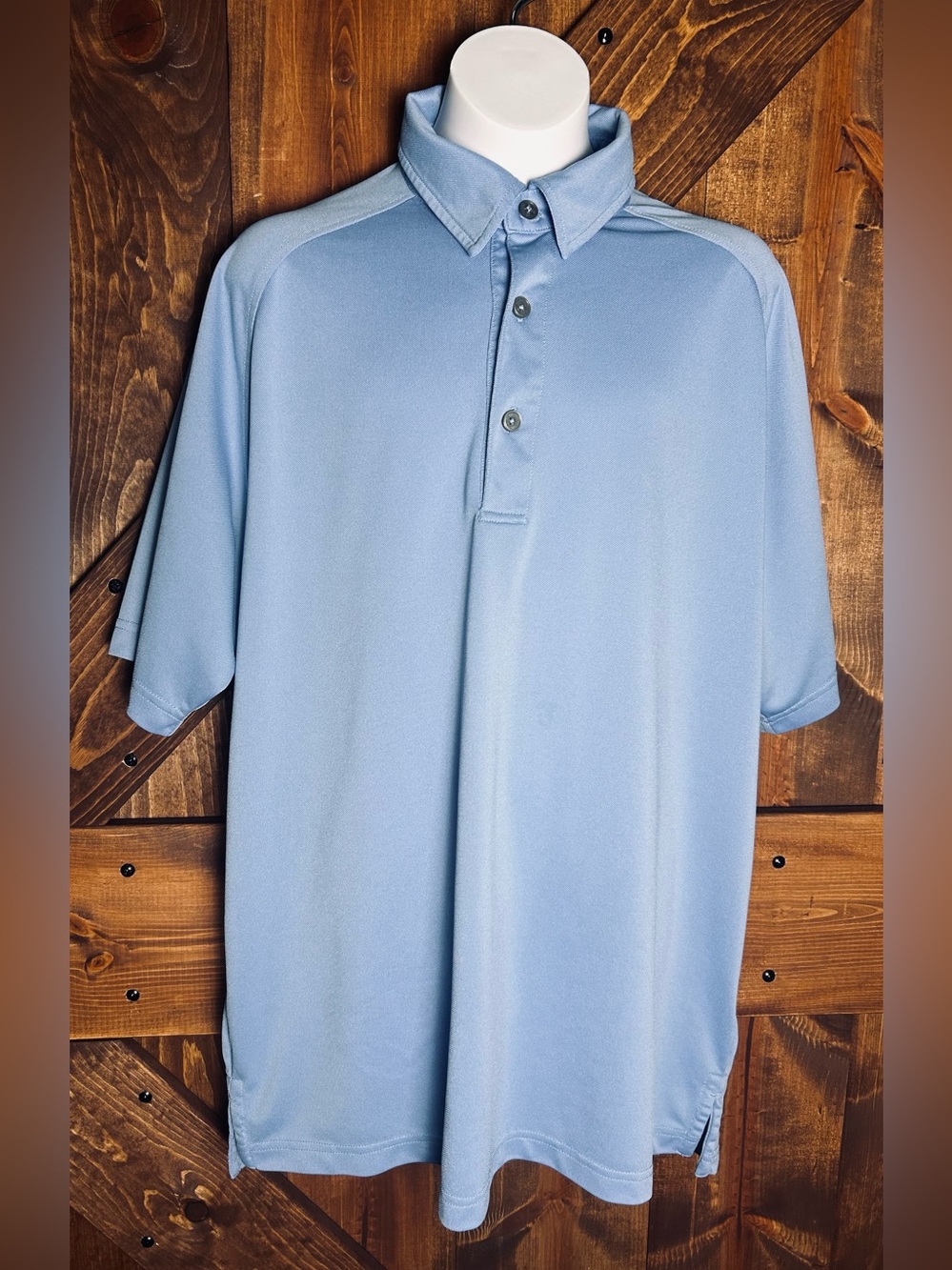 Smythe Light Blue Men's Polo Shirt - Short Sleeve